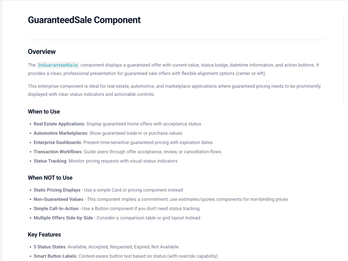 Guarantee Sale Overview with when to use and when not to use